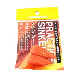 CORMORAN Practice Sinker, Small, 0.2 oz (5.0 g), 0.2 oz (7.0 g), Cast Practice Sinker