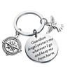 FUSTMW Guardian Angel Prayer Keychain Drive Safe Gifts New Driver
