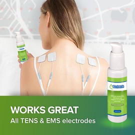 Electrode Extender Conductive Adhesive Gel by PMT – Enhance Durability, Adhesion and Conductivity for TENS/EMS Electrodes; Extend life of Electrodes and Increase Adhesion – 3.5oz