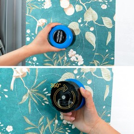 FOSHIO Wallpaper Kit, Wallpaper Scoring Tool, Razor Blade Scraper, Seam Roller, Wallpaper Brush, Felt Squeegee, Paper Cutter & Exacto Knife Set, Felt Squeegee Wallpaper Tools for Peel and Stick