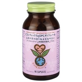 Life Collection Hood Nature No Purified Nutrients Plus C Complex & OPC Polyphenols + (E) -5- (p-hydroxystyryl) resorcinol & Bill Berry