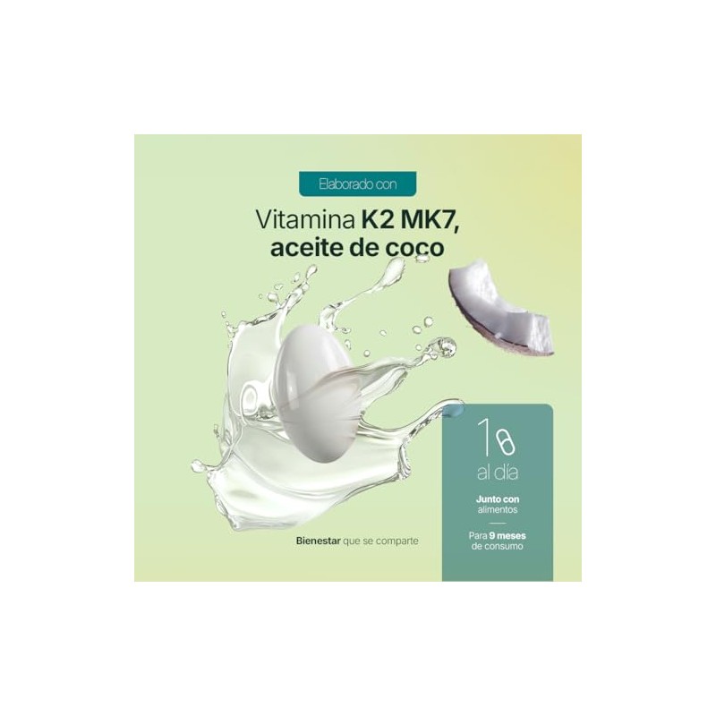 B Life Vitamina K2 MK7 con 300 cápsulas