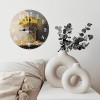 Luxury Custom Wood Wall Clock 25cm Square with Inlaid Detailssheet