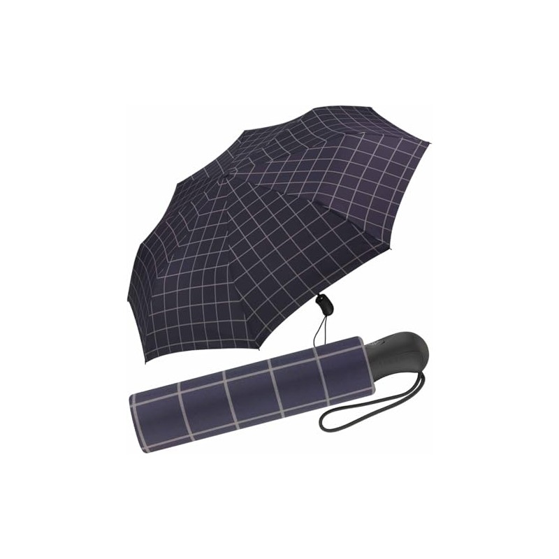 Esprit Easymatic Men's Pocket Umbrella Automatic Open/Close Gents - Check