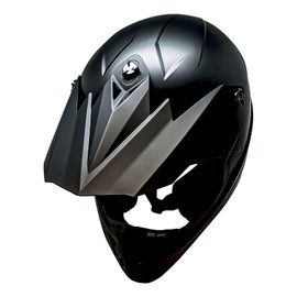 1Storm Adult Motocross Helmet BMX MX ATV Dirt Bike Downhill Mountain Bike Helmet Racing Style HKY_SC09S; Matt Black