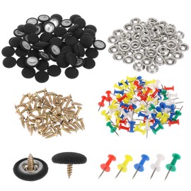 X AUTOHAUX 60pcs Car Roof Repair Rivets Headliner Button Buckle Lint Black