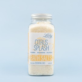 Bath Salts for Women, Relaxing Sea Salt Bath Soak with Moisturizing Almond Oil and Essential Oils, Made in The USA by Luxiny, 16 oz. (Citrus Splash)