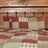 VHC Brands Farmhouse Brick Red Patchwork Cotton Prairie Winds Bedding