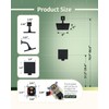 Fekivasy Matte Black Shower Faucet Set - 6 Inch Black
