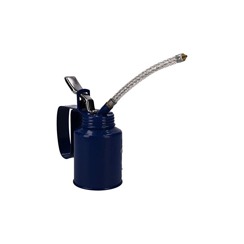 1/4 Pint Oil Lubricant Metal Can with Flexible Spout Thumb