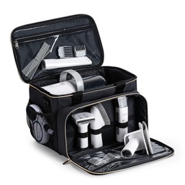 BABEYER Dog Grooming Vacuum Bag, Pet Grooming Kit Bag Perfect for Dog Hair Vacuum & Grooming Tool Kit Accessories- Black