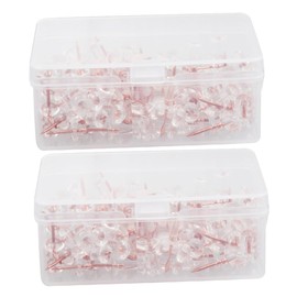 Operitacx 2 Stecknadeln für die Karte drücken flaches klares Bild Push-Pin-Clip magnetische Korktafel Pinnwand Heimnadeln Büro-Pinnnadeln Stecknadeln zuordnen Reißzwecke Artikel anzeigen