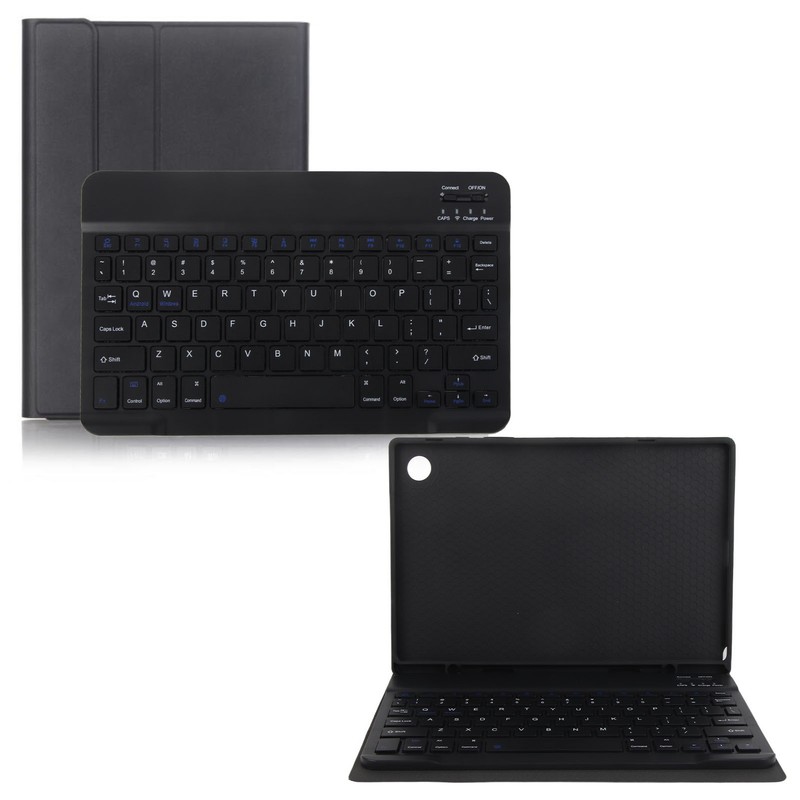 Tablet Keyboard Case Magnetic Black Detachable Trackpad TPU Case with