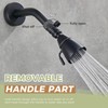 Aomasi Shower Head Valve Shut- off, Matte Black Flow Restrictor