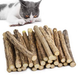 Catnip Sticks For Cats, Cat Dental Chew Sticks, Matatabi Cat Dental Care, Silvervine Cat Teeth Cleaning Dental Sticks, Cat Toys for Indoor Cats 30 pcs