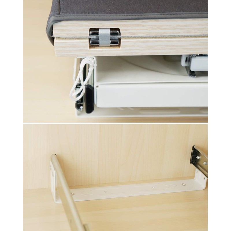 SAROSORA Retractable Ironing Board Closet Pull-Out Stow Away in The