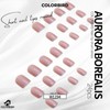COLORBIRD Nail Tips, Short, 24 Pieces, Pink, Nail Tips, Cute,