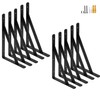 Shelf Bracket JINLINY 10 Pack Triangular Design Metal Shelf Supports