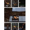 Camping Moon Alcohol Burner with Storage Bag, Stainless Steel Trivet,