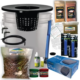 The Atwater HydroPod - DIY Add Your Own Bucket KIT - DWC Deep Water Culture Hydroponic Garden System - Bubble Bucket - with Nutrients and pH Kit - Bucket Not Included Save $$