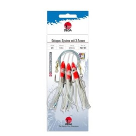 DEGA Octopus system with 3 arms, cod leader, sea leader, hook 6/0, pilk leader