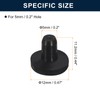 sourcing map 20 Pieces Black Rubber Stopper, J5 Waterproof Plug