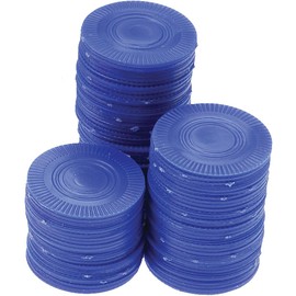 Poker Chips Card Game (100 Bags), Blue