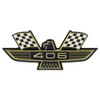 Auto Krafters Compatible/Replacement for Fender Emblem “406” Eagle Gold Front