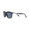 Emporio Armani Men's EA4201 Square Sunglasses, Matte Blue/Dark Blue Polarized,
