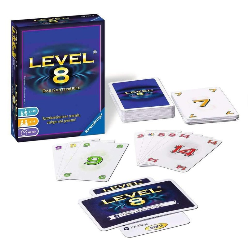 Ravensburger level 8 card games., Blue
