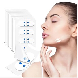 RISSING Face Lifting Tape Invisible, Instant Facelift Stickers, Invisible Ultra Thin Lifting Stickers, V-Shape Lifting Tapes for Face & Eyes, 120 Pieces