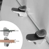 CHMYY 4 Pcs Metal Bracket, Glass Shelf Bracket, Adjustable Zinc