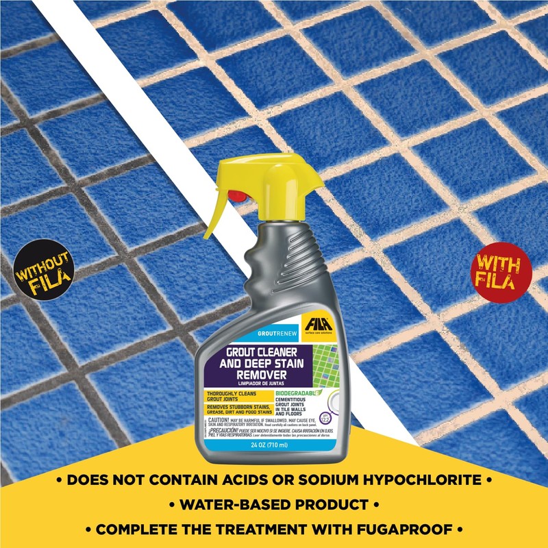 FILA Filagrout Net 24 OZ, Grout Cleaner for Tile Floors,