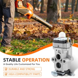 GoaMotors EBZ6500 Carburetor Kit for RedMax Backpack Blower EBZ7001 EBZ5150 EBZ5100 EBZ5150RH EBZ5100RH EBZ6500RH EBZ7001RH EBZ8001 EBZ8001RH EBZ6500 With Air Fuel Filter #848H108100, 505183101