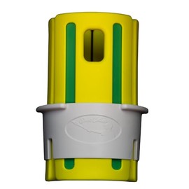 Shot Collar Bat Weight 16 to 24 oz | Easy On/Easy Off (Twist or Tap Off) Baseball Bat Weight | Customize Colors to Match Equipment or Team – Hella Yella (Yellow-White-Bright Green, 20 oz)