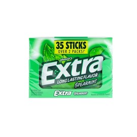 Wrigley's Extra Spearmint Sugar Free Chewing Gum (Pack of 6) - 35 Stick
