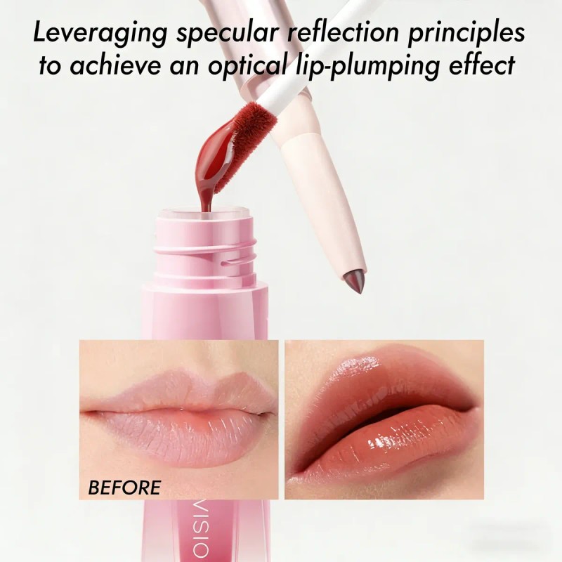 Delineador De Labios 2 En 1 Mate Suave Y Duradero