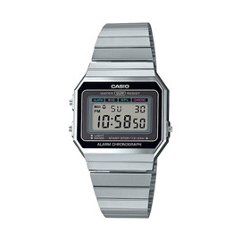 Casio Men's A700W-1ACF Classic Digital Display Quartz Silver Watch