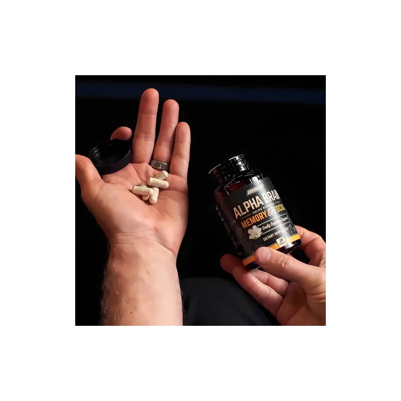 Alpha BRAIN Suplemento Nutricional Onnit Cápsulas 30 unid Sin Sabor