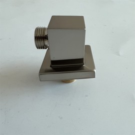 Shower Elbow Shower Wall Supply Elbow for Hand Held Shower Hose,Wall Union Water Outlet for Handheld Shower Head Attachment,Shower System Drop Ell Tub Hose Connector Adapter Replacement Brushed Nickel