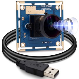 Svpro USB Camera Board 1080P Wide Angle Camera Module with Fisheye Lens FOV 150 Degree CMOS OV2710 30fps/60fps/100fps USB Board Computer Camera for Support Android Linux Windows Mac OS