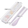 Skater CCS3SAAG-A Chopsticks and Spoon Set, Funwari Necolon, Silver Ion,