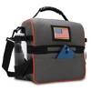 MIER 2 Compartment Lunch Bag Tote with Shoulder Strap for