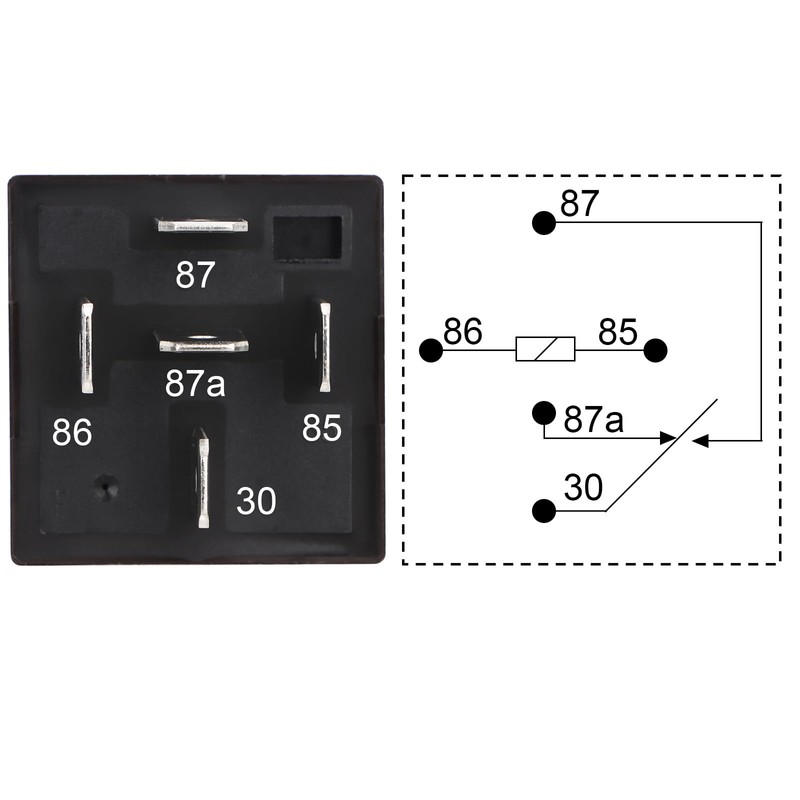 Weasch 25 Pack JD1914 Car Relay, 12V 80A, 5 Pin