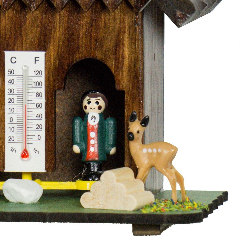 Trenkle German Black Forest Weather House TU 73 Dunkel
