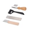 Metal Leather Skiver Set Easy Cutting Incisive Curved Handle Safety