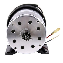 REBEKAMODS DC 36V 800W Brush Motor, MY1020 Brushed Electric Motor & Speed Controller & Twist Throttle Grips for Mini Bike Quad Go Cart E-Bike Scooter 2750RPM, 25H-11T Chain Drive