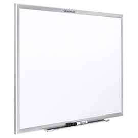 Quartet Whiteboard, Non-Magnetic Dry Erase White Board, 4' x 3', Total Erase, Silver Aluminum Frame (S534)