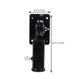 YARNOW 2pcs Aluminum Display House Pouch Patio Wall Mount Wall Degree Flagpole Outdoor Mount Fixed Flag Aluminum Holder Backyard Streamer Pole Base Duty Alloy Wall Garden