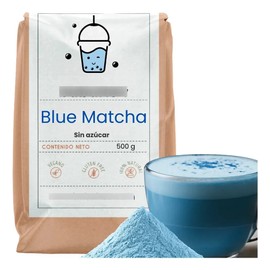 Blue Matcha Latte Con Matcha Orgánico Y Sin Azúcar 500g